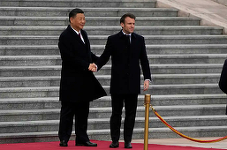 Macron îi spune lui Xi Jinping, la Beijing, că ”contează” pe el ”pentru a aduce Rusia la raţiune”
