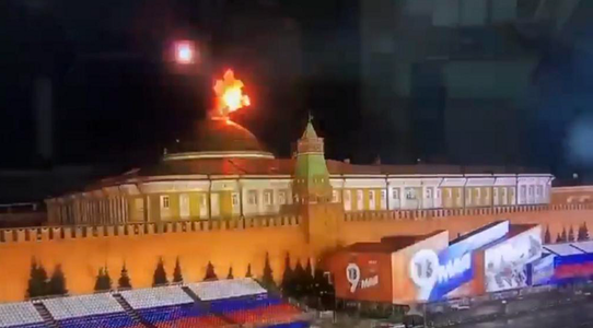 UPDATE-Kremlinul acuză Kievul de o tentativă de asasinare a lui Putin într-un atac cu dronă - VIDEO / Reacţia Kievului / Preşedintele Dumei cere folosirea armelor "capabile să oprească şi să distrugă regimul terorist de la Kiev" / Ce spun SUA şi experţii