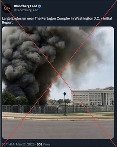 O imagine falsă cu o explozie la Pentagon a devenit virală şi a provocat un scurt moment de prăbuşire a pieţelor bursiere
