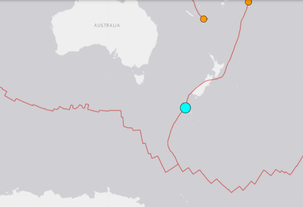 Cutremur cu magnitudinea 6,2 în largul coastei de sud a Noii Zeelande