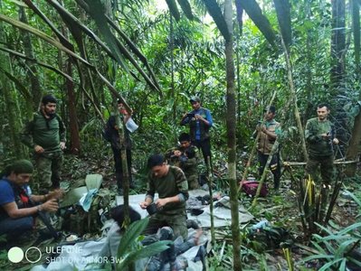 Columbia - Patru copii dispăruţi de peste o lună în junglă în urma unui accident aviatic  au fost găsiţi în viaţă