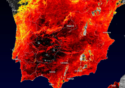 Temperatura la sol a atins 60°C în Spania, în Extremadura