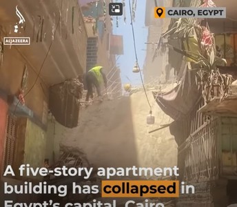 Prăbuşirea unei clădiri în capitala Egiptului a ucis opt persoane