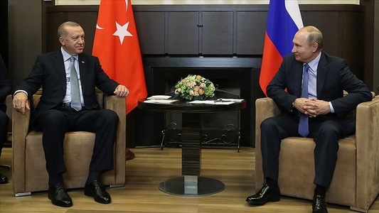 UPDATE - Erdogan a vorbit la telefon cu Putin şi anunţă că liderul rus va veni în Turcia. Kremlinul spune că se va întoarce în acordul pentru cereale când se va ţine seama de interesele Moscovei