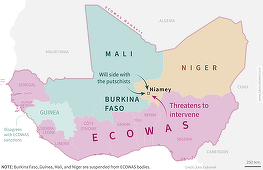 O intervenţie militară în Niger, în urma puciului, ”ultima opţiune pe masă”, însă este necesară pregătirea acestei ”eventualităţi”, anunţă CEDEAO în deschiderea unei reuniuni a şefilor vest-africani de Stat Major, la Abuja. Nigeria întrerupe alimentarea N