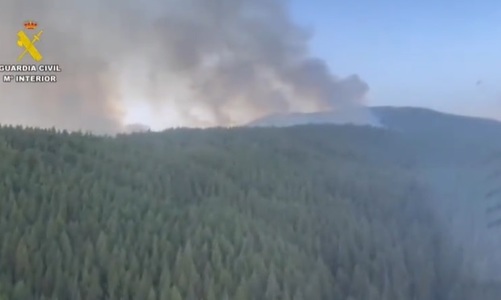 Spania - Un incendiu „scăpat de sub control” în insulele Canare. Mai mult de 1.600 de hectare arse - VIDEO