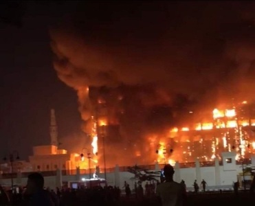 Incendiu imens la o clădire a poliţiei din oraşul egiptean Ismailia - VIDEO