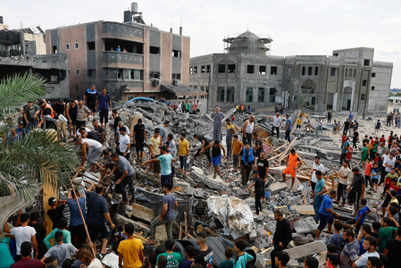 Mai mult de 338.000 de persoane strămutate în Fâşia Gaza, potrivit ONU