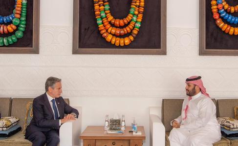 Antony Blinken spune că întâlnirea cu prinţul moştenitor saudit a fost "foarte productivă"