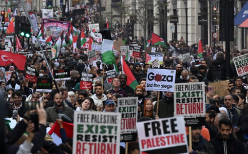 Londra: 29 de persoane arestate la o manifestaţie pro-palestiniană
