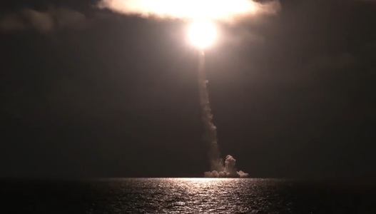 Rusia a testat cu succes o rachetă balistică intercontinentală cu propulsie nucleară