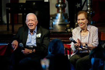 Jimmy Carter, 99 de ani, aşteptat să participe la slujba pentru regretata soţie Rosalynn