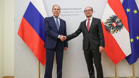 Ministrul austriac de externe s-a întâlnit cu Serghei Lavrov