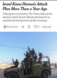Israelul aflase de planurile Hamas cu un an înainte, potrivit The New York Times