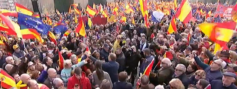 Spania: O nouă manifestaţie împotriva amnistierii separatiştilor catalani