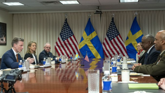 SUA şi Suedia semnează un acord de cooperare în domeniul apărării. Suedia este ”o campioană a valorilor NATO”, salută Departamentul de Stat american