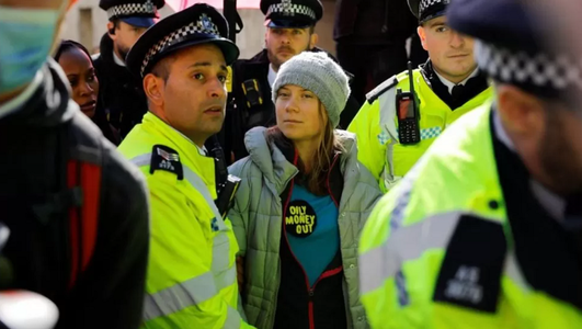 Activista de mediu Greta Thunberg va apărea în faţa instanţei din Londra, fiind acuzată de tulburarea liniştii publice 