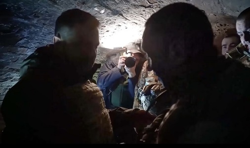 Ucraina - Zelenski a vizitat satul Robotîne de pe linia frontului din sudul ţării - VIDEO
