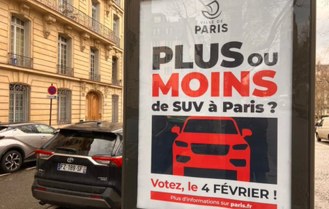 Un referendum anti-SUV la Paris a costat 400.000 de euro, adică cinci euro de alegător mobilizat, anunţă prim-viceprimarul Emmanuel Grégoire