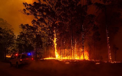 Un stat australian ordonă evacuarea a 30.000 de persoane din cauza riscului de incendiu ”catastrofal” / Temperaturi de 40 de grade, rafale puternice de vânt şi ameninţarea fulgerelor uscate