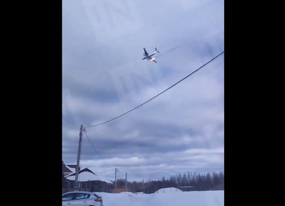 Un avion militar rusesc cu 15 persoane la bord s-a prăbuşit - VIDEO
