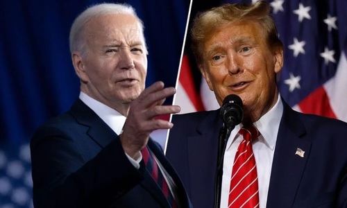 Joe Biden l-a atacat sâmbătă pe fostul preşedinte Donald Trump, cu glume despre sănătatea mintală a acestuia, la cina Gridiron Club