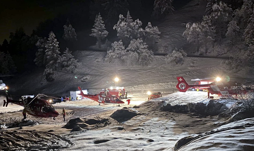 Trei morţi şi un rănit în Elveţia, într-o avalanşă în afara pistei la Zermatt