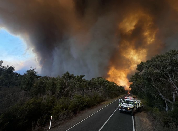 Incendii de vegetaţie în Australia în Grampians de Crăciun din cauza căldurii extreme | sursa foto: News.ro