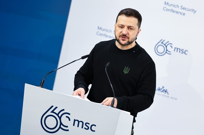 Munchen: Zelenski cere crearea unei ”armate europene” şi avertizează că Rusia ”nu se pregăteşte pentru dialog”