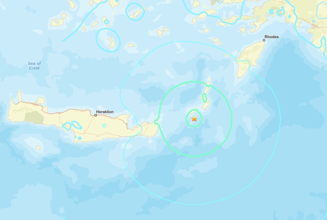 Un cutremur cu magnitudinea de moment 6,1 a lovit insula Creta