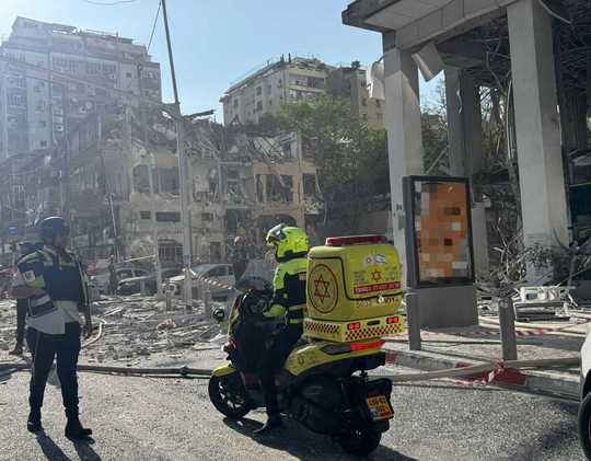 O rachetă a lovit oraşul Holon Foto: The Times of Israel