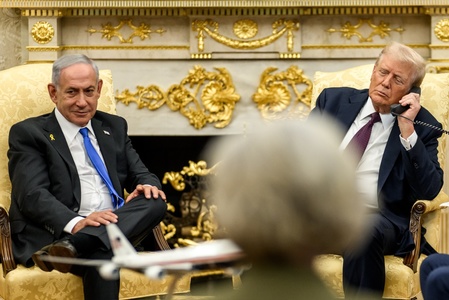 Trump l-a primit pe Netanyahu la Casa Albă pentru a-l convinge să accepte noul său plan de pace pentru Gaza