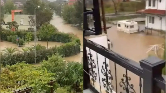 Cod roşu de vreme rea, inundaţii pe litoral şi şcoli închise în Bulgaria. Într-un sat au căzut 212 litri de ploaie pe metru pătrat - VIDEO