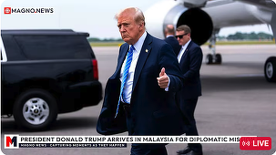 Donald Trump a sosit în Malaysia pentru summitul ASEAN. El urmează să supervizeze semnarea acordului de încetare a focului între Thailanda şi Cambodgia - VIDEO