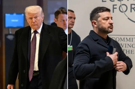 ”Războiul trebuie să se termine”, îi cere Trump lui Putin, după o ”reuniune bună”, la Davos, cu Zelenski, întrebat de presă ce vrea să-i transmită liderului de la Kremlin. El pleacă de la Davos cu maşina la Zurich, după ce vremea rea îi blochează elicopte