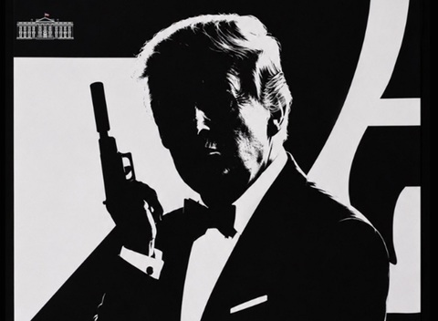 Trump îşi pune, cu ajutorul AI, smokingul lui James Bond