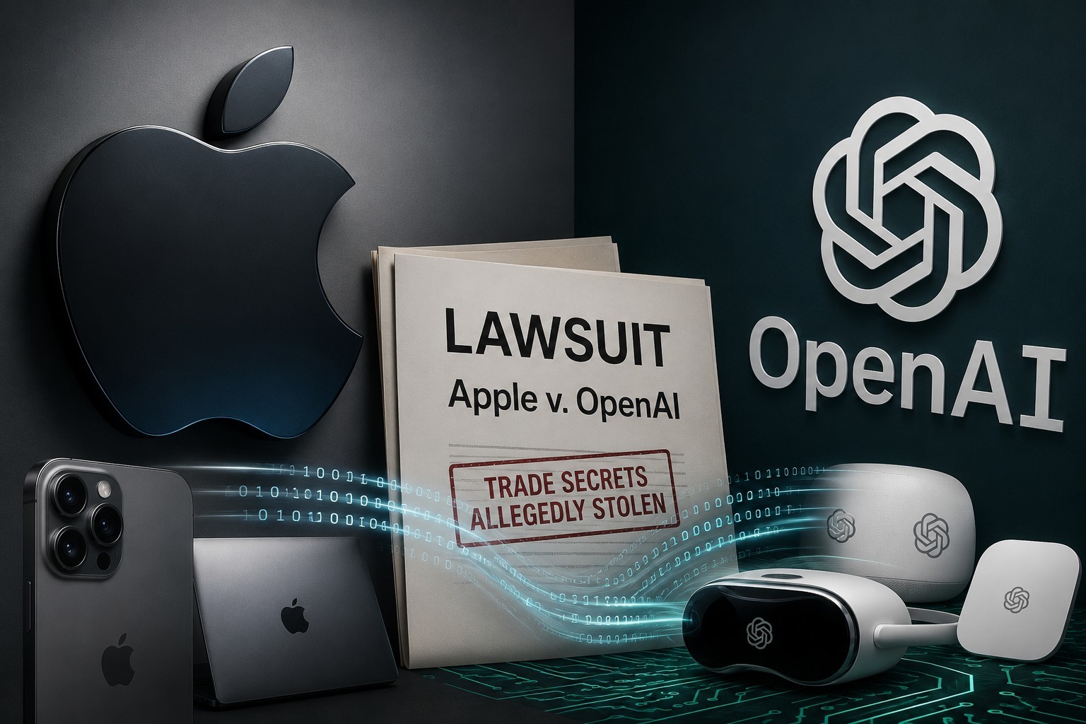 Apple dă în judecată OpenAI, acuzând-o că i-a furat secretele comerciale pentru a-și crea noile dispozitive cu inteligență artificială