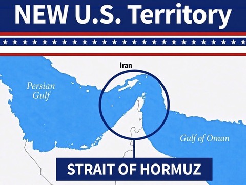 Donald Trump publică o hartă a Strâmtorii Ormuz marcată ca „nou teritoriu american”