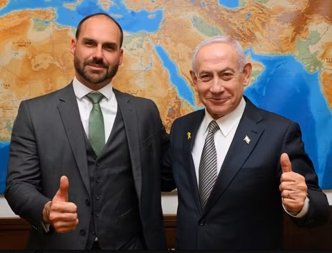 Netanyahu îl invită pe Flavio Bolsonaro în Israel