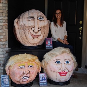 Donald Trumpkin, Hillary Clintkin şi Vladimir Putkin, vedete în rândul dovlecilor uriaşi sculptaţi de Halloween, în Ohio