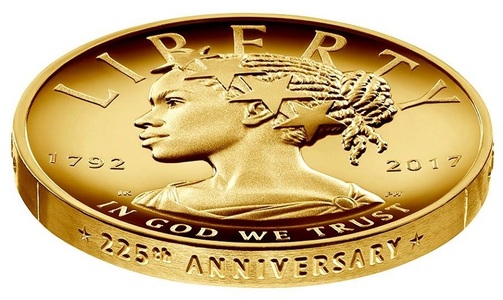 Lady Liberty, prezentată sub forma unei femei de culoare, pe o nouă monedă aniversară americană de 100 de dolari