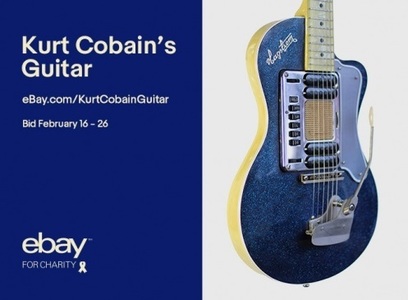 O chitară a lui Kurt Cobain, scoasă pentru prima dată la licitaţie pe eBay