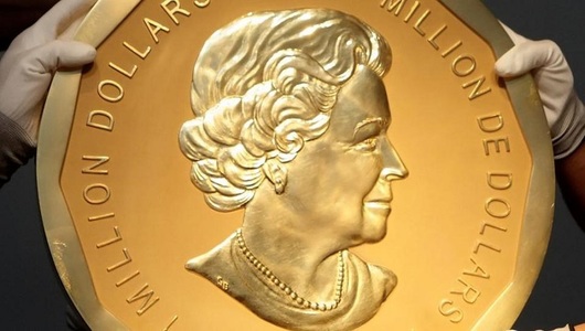 O monedă din aur, evaluată la 4 milioane de dolari, furată dintr-un muzeu din Berlin