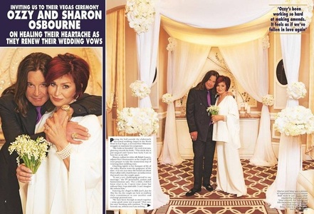 Sharon şi Ozzy Osbourne şi-au reînnoit jurămintele de credinţă şi au oferit fotografii de la ceremonie 