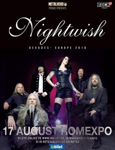 Formaţia Nightwish va sărbători 20 de ani de activitate la Bucureşti, pe 17 august