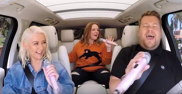 Christina Aguilera şi Melissa McCarthy, invitatele lui James Corden la o ediţie specială a show-ului „Carpool Karaoke” - VIDEO
