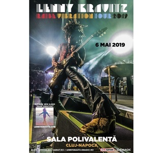 Lenny Kravitz va concerta în mai 2019 la Cluj-Napoca