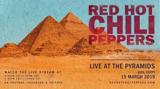 Concertul trupei Red Hot Chili Peppers de la piramidele din Giza, live pe YouTube, Facebook şi Twitter