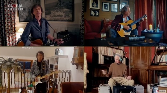The Rolling Stones, Lady, Gaga, Elton John, John Legend, J Lo, în concertul virtual gigant "One World: Together at home" - VIDEO