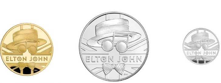 Marea Britanie a emis o monedă în onoarea cântăreţului Elton John